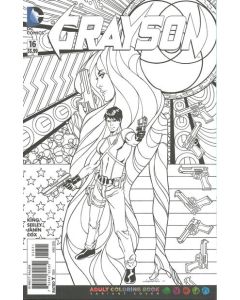 Grayson (2014) #  16 Cover B Adult coloring book Variant  (8.0-VF)