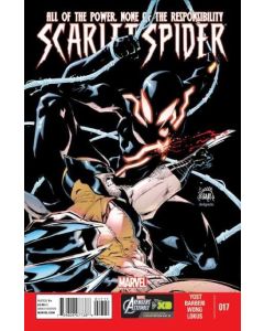 Scarlet Spider (2012) #  17 (8.0-VF) vs. Wolverine, 1st Aracely as Humming Bird