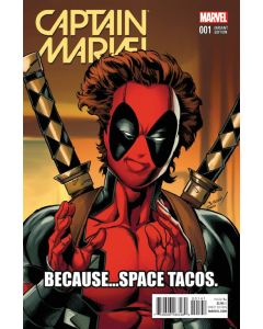 Captain Marvel (2016) #   1 Cover D (8.0-VF) Deadpool/Ancient Aliens Variant