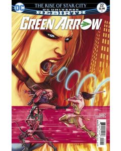 Green Arrow (2016) #  22 Cover A (9.0-VFNM) Black Canary, Cheshire, Brick