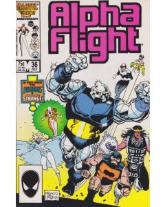 Alpha Flight (1983) #  36 (8.0-VF) Mignola cover, Doctor Strange, Avengers