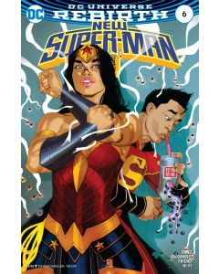 New Super-Man (2016) #   6 Cover B (9.2-NM) insane Human Firecracker
