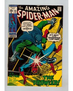 Amazing Spider-Man (1963) #  93 (5.0-VGF) (1995286) 3rd Prowler