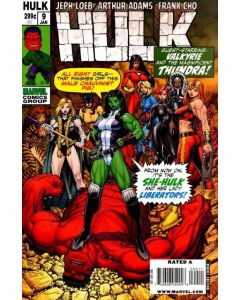 Hulk (2008) #   9 Cover A (8.0-VF) Lady Liberators, Spine discoloration