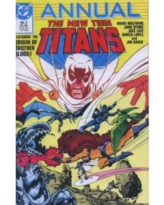 New Teen Titans (1984) ANNUAL #   2 (8.0-VF) Origin of Brother Blood