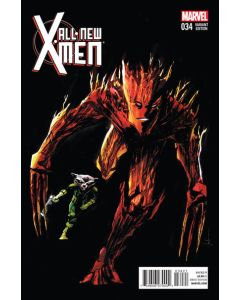 All-New X-Men (2013) #  34 Cover B (8.0-VF) Spider-Man, Rocket & Groot Variant 