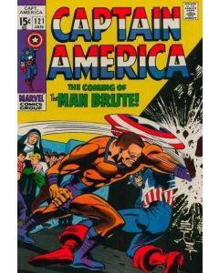 Captain America (1968) # 121 (4.5-VG+) (285050) Man Brute, Staple detached