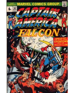 Captain America (1968) # 167 UK Price (5.0-VGF) The Falcon