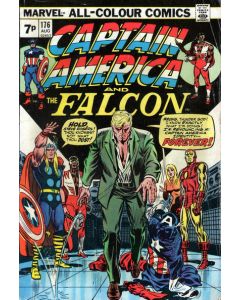 Captain America (1968) # 176 UK Price (4.5-VG+) Avengers