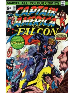 Captain America (1968) # 180 UK Price (2.0-GD) Value stamp cut, tape, 1st Nomad