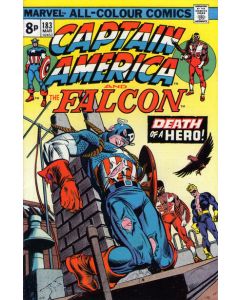 Captain America (1968) # 183 UK Price (5.0-VGF) Death of (NEW) Cap (Roscoe)