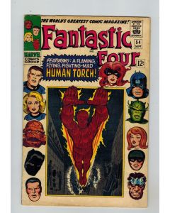 Fantastic Four (1961) # 54 (4.5-VG+) (2231253) Black Panther, Inhumans