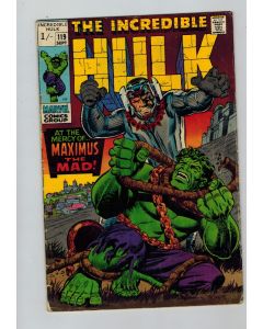 Incredible Hulk (1962) # 119 UK Price (4.5-VG+) (2249043) Maximus The Mad