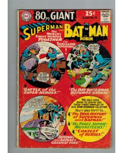 80 Page Giant (1964) # 15 (4.0-VG) (2455420) 2" spine split, Superman, Batman, Joker, Lex Luthor
