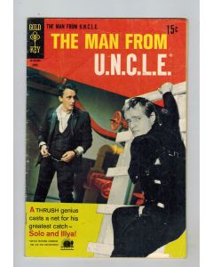 Man from U.N.C.L.E. (1965) # 22 (4.0-VG) (2456731) Photo cover with Robert Vaughn & David McCallum, FINAL ISSUE