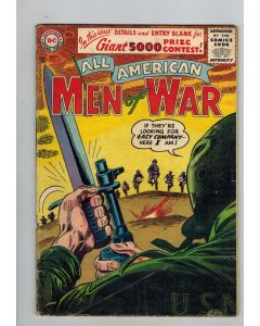 All American Men of War (1952) #  39 (4.5-VG+) (2433695) Lower staple detached
