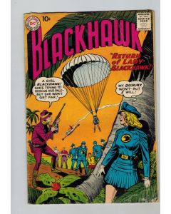 Blackhawk (1944) # 140 (3.0-GVG) (2433954) 2nd Lady Blackhawk, water damage