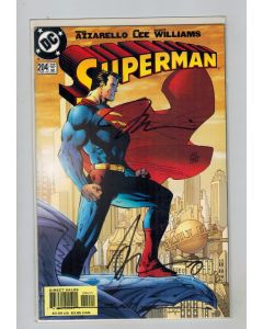 Superman (1987) # 204 (8.0-VF) (2472151) Triple signed