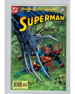 Superman (1987) # 207 (8.0-VF) (2472168) Signed by Jim Lee