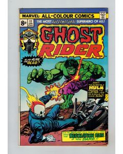 Ghost Rider (1973) #  11 UK Price (5.0-VGF) (2163950) Hulk