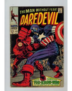 Daredevil (1964) #  43 (4.0-VG) (2237828) Captain America