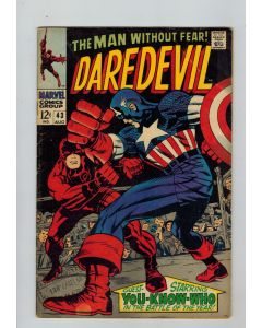 Daredevil (1964) #  43 (5.0-VGF) (2343963) Captain America
