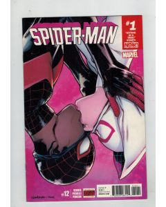 Spider-Man (2016) #  12 (8.0-VF) (2071095) Miles Morales kisses Spider-Gwen