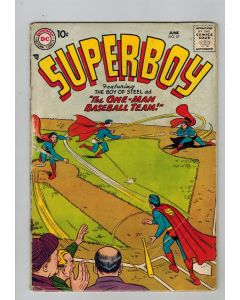 Superboy (1949) #  57 (3.5-VG-) (2438508) The One-Man Baseball Team! Lana Lang