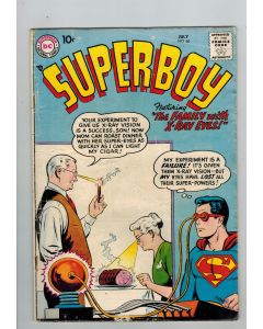 Superboy (1949) #  66 (4.0-VG) (857318) The Family with X-Ray Eyes! Lana Lang