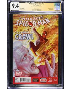 Amazing Spider-Man (2014) # 1.3 CGC 9.4 SIGNED ROSS RED SIGNATURE 7/15