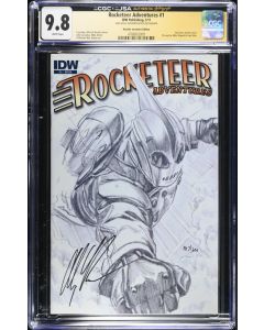 Rocketeer Adventures (2011) #   1 Retailer Incentive CGC 9.8 SIGNED Alex Ross