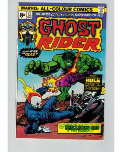 Ghost Rider (1973) #  11 UK Price (6.0-FN) (1898785) Hulk