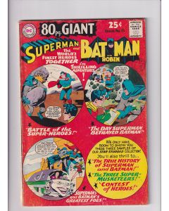 80 Page Giant (1964) #  15 (3.0-GVG) (2235442) 4" spine split, Superman, Batman
