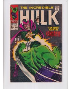 Incredible Hulk (1962) # 107 (5.0-VGF) (2271464) Mandarin, Marker on cover