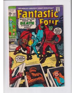 Fantastic Four (1961) # 101 UK Price (4.5-VG+) (570194) Lower Staple and Center Fold Detached, The Maggia