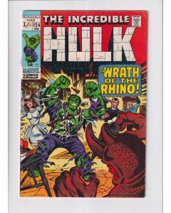 Incredible Hulk (1962) # 124 UK Price (5.0-VGF) (2330710) The Leader, Rhino