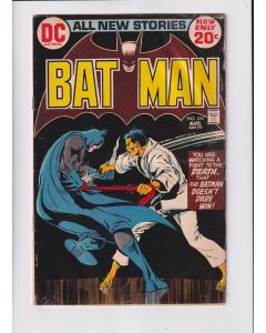 Batman (1940) # 243 (3.0-GVG) (986605) 1st Lazarus Pit, Neal Adams cover & art, Water damage, Staple detached
