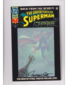 Adventures of Superman (1987) # 500 Unbagged (8.0-VF) (843830) Signed