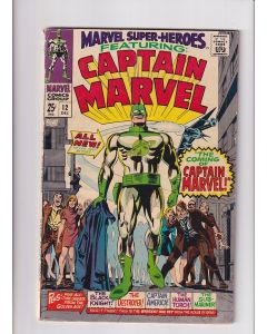 Marvel Super-Heroes (1967) #  12 (5.0-VGF) (2422187) 1st Captain Marvel