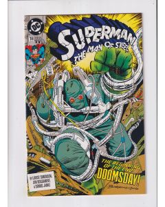 Superman The Man of Steel (1991) #  18 2nd print (9.0-VFNM) (2432308) 1st Full App Doomsday