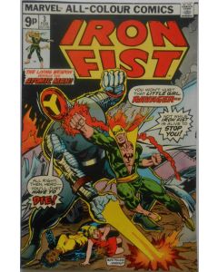 Iron Fist (1975) #   3 UK Price (2.0-GD) Misty Knight, Atomic Man, Coupon cut, Story complete