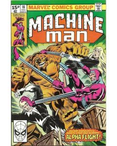 Machine Man (1978) #  18 UK Price (7.0-FVF) Alpha Flight