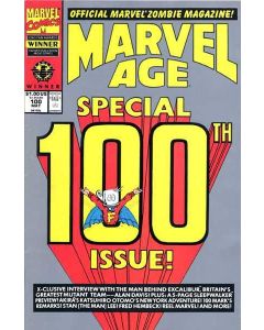 Marvel Age (1983) # 100 (8.0-VF) Excalibur interview with Alan Davis