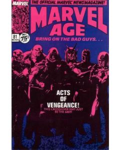Marvel Age (1983) #  81 (7.0-FVF) Acts of Vengeance article