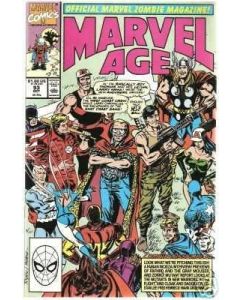 Marvel Age (1983) #  93 (6.0-FN) Roy Thomas on Avengers West Coast, Price tag back cover