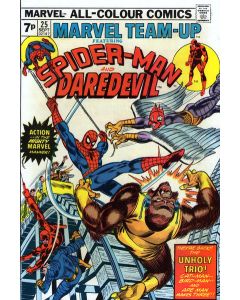 Marvel Team-Up (1972) #  25 UK Price (7.0-FVF) Daredevil