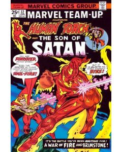 Marvel Team-Up (1972) #  32 UK Price (4.5-VG+) Human Torch, Son of Satan