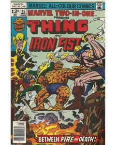 Marvel Two-In-One (1974) #  25 UK Price (5.0-VGF) Thing, Iron Fist