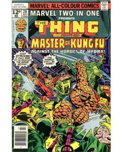 Marvel Two-In-One (1974) #  29 UK Price (7.5-VF-) Shang-Chi, Spider-Woman cameo
