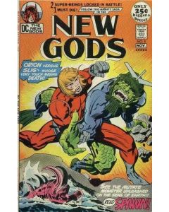 New Gods (1971) #   5 (4.0-VG) Orion vs. Slig, Staple rust, Rust migration